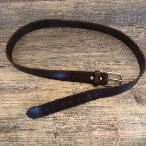 Nautica Brown leather Belt included measurements of belt EUC